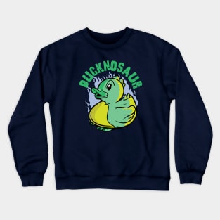 Ducknosaur // Funny Dinosaur Rubber Ducky Crewneck Sweatshirt